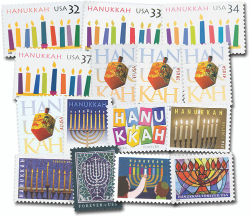 3118/5739  - 1996-2022 Hanukkah Stamps