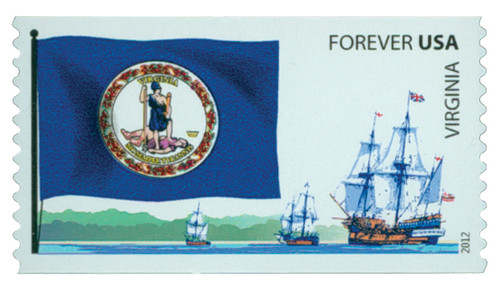 4327  - 2012 First-Class Forever Stamp -  Flags of Our Nation: Virginia