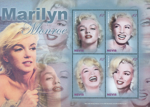 M10270  - 2004 Nevis Marilyn Monroe 4v