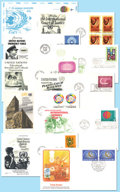 M11373  - United Nations Cover Collection, Set of 10 (collections may vary)