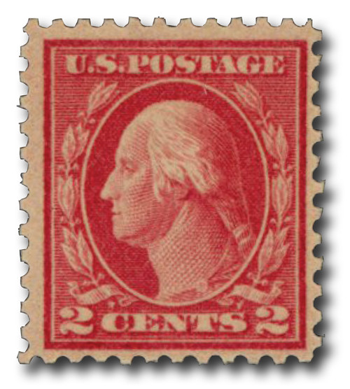 461  - 1915 2c Washington, pale carmine red, single line watermark