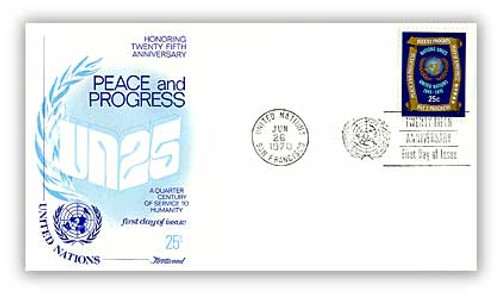 8A211S  - 1970 25c Peace and Progress, San Fran Cancel