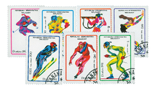 M6316  - 1991 Used Winter Olympics, 7 stamps