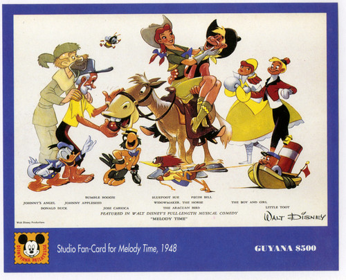 MDS357H  - 1993 Disney Movie Posters - Donald Duck, Mint Souvenir Sheet, Guyana