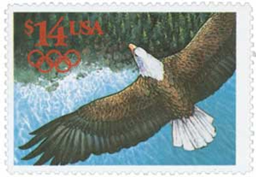 2542  - 1991 $14.00 Eagle, International Express Mail