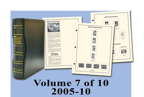 DS144  - 2005-10 Volume VII, Mystic's Hingeless American Heirloom Album with Slipcase