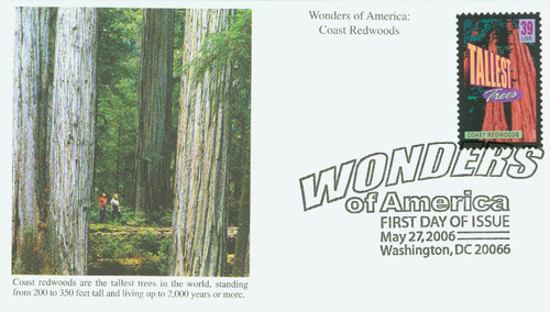 4063  - 2006 39c Coast Redwoods, Tallest Trees