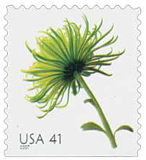 4176  - 2007 41c Beautiful Blooms: Chrysanthemum, booklet single