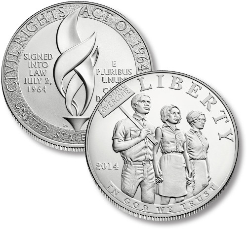 M12081  - 2014 Civil Rights Act of 1964 Silver Dollar, Proof