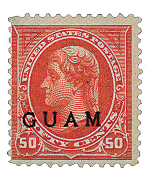 G11  - 1899 50c Guam - overprint, orange