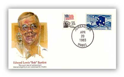 126025  - 1982 E.L. Bob Bartlett Commemorative Cover