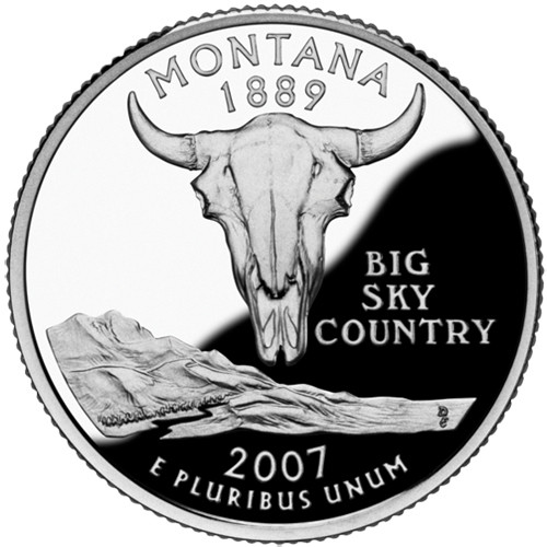 CNMT25D  - 2007 Montana State Quarter, D Mint