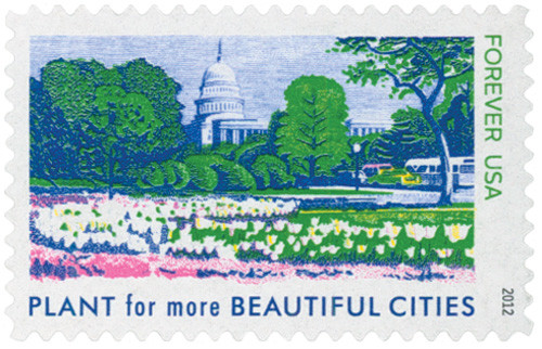 4716e  - 2012 First-Class Forever Stamp - Lady Bird Johnson Centennial: Plant for More Beautiful Cities