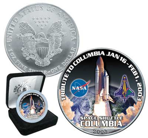 CNS49  - 2003 Silver Eagle, Tribute to Space Shuttle Columbia