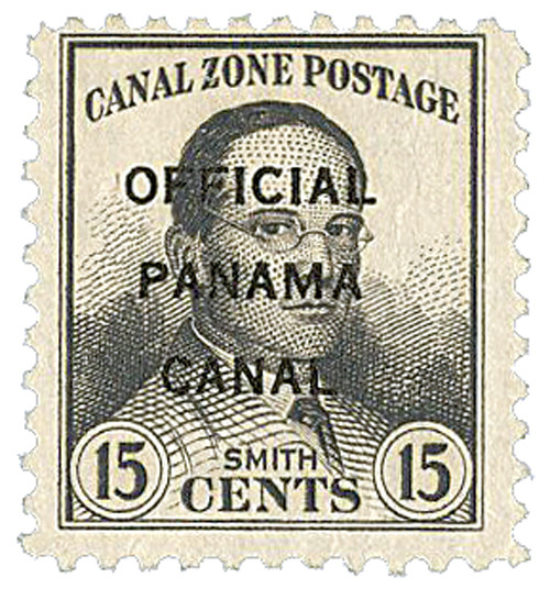 CZO5  - 1941 15c Canal Zone Official - type 1, gray black