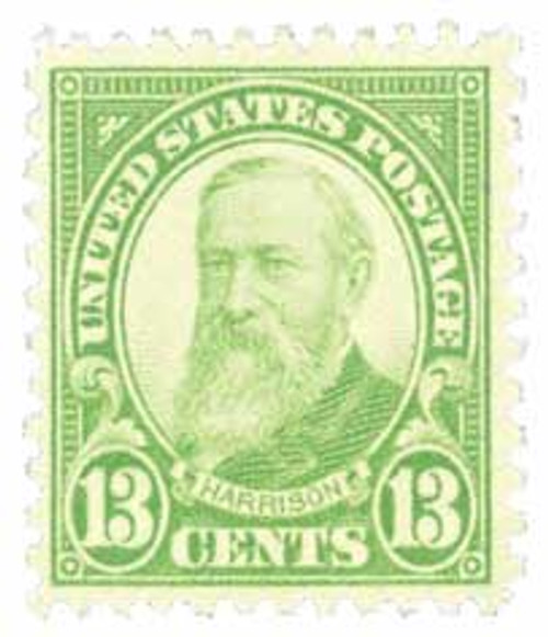 694  - 1931 13c Harrison, yellow green