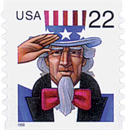 3353  - 1999 22c Uncle Sam, coil