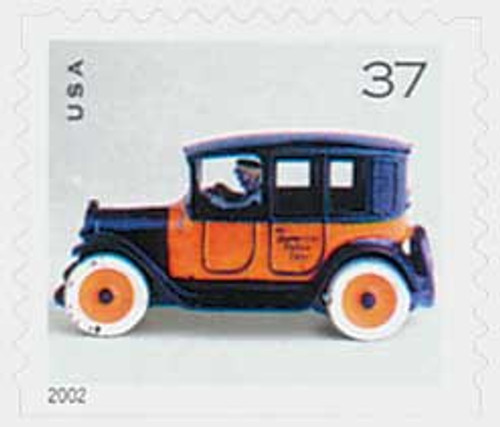 3644  - 2002 37c Antique Toys: Taxi Cab, booklet single