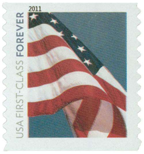 4491  - 2010 First-Class Forever Stamp -  Flag Forever (Avery Dennison)