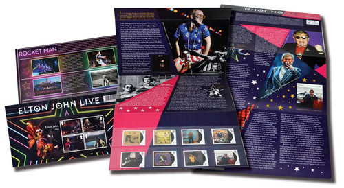 MFN004 - 2019 Elton John-50 Year Career Presentation Pack, Mint  12 Stamps, Great Britain