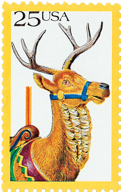 2390-93 - 1988 25c Carousel Animals - Mystic Stamp Company