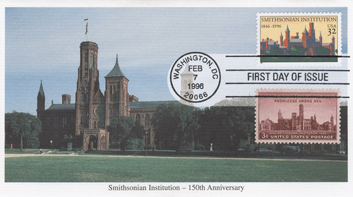 3059x  - 1996 32c & 3c Smithsonian Institution