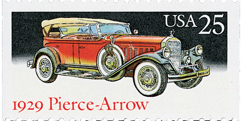 2382  - 1988 25c Classic Cars: 1929 Pierce-Arrow