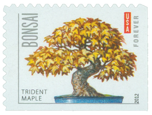 4621  - 2012 First-Class Forever Stamp - Bonsai Trees: Trident Maple