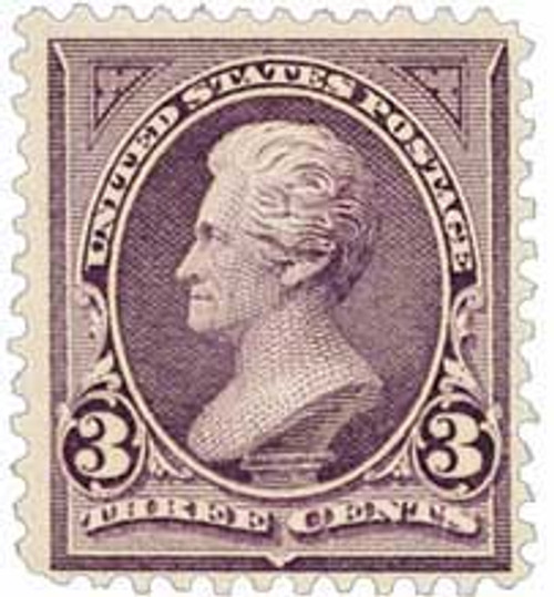253  - 1894 3c Jackson, purple, unwatermarked