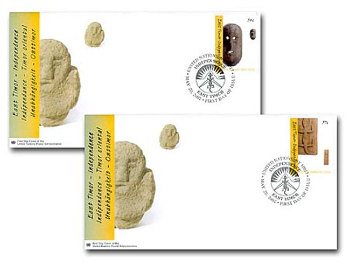 7279140  - 2002 NY Independence East Timor FDC Set of 2