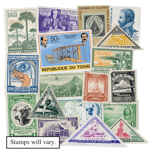 M12429  - Foreign Airmail Mix, 25 Mint Stamps (Stamps May Vary)