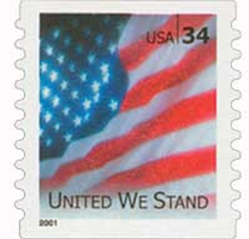 3550A  - 2001 34c United We Stand, self-adhesive coil