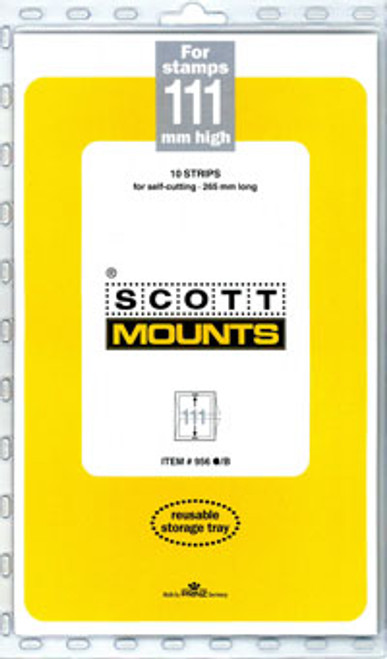 SM956  - Scott Mount 265 x 111mm ( 10.43 x 4.37") U.S. Gravure-Intaglio Plate Number Strip  10 pack
