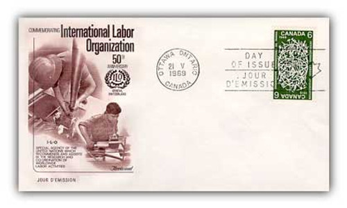 6A493  - 1969 6c International Labor Org