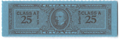 TC2510a  - 1954, 25 Cigar Revenue Tax Stamps - Class A, Series 124