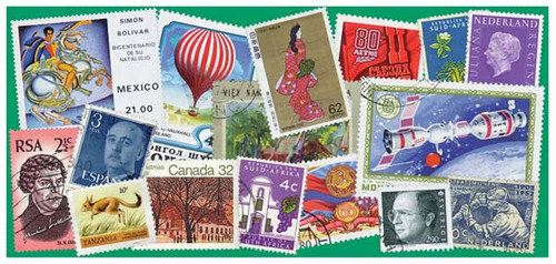 M3738  - Instant Collection, Set of 2000 Stamps, Worldwide