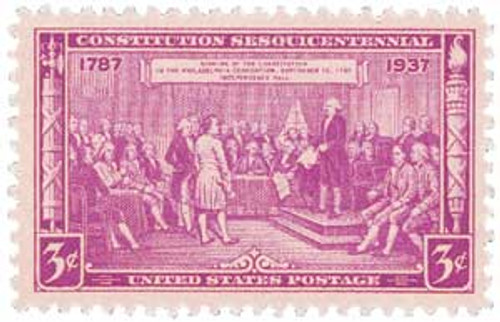 798  - 1937 3c Constitution Sesquicentennial