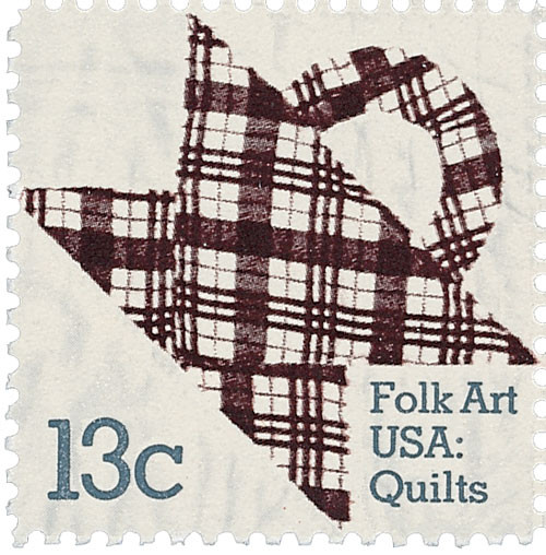 1748  - 1978 13c Basket Design Quilts: Plaid