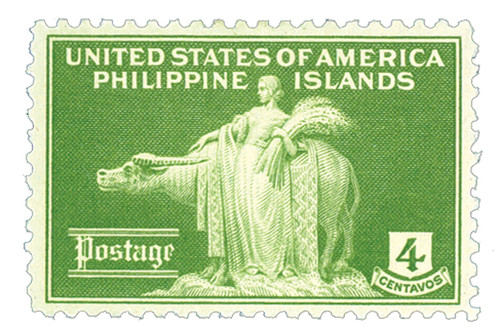 PH384  - 1935 4c Philippines, yellow green