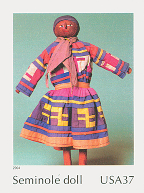 3873e  - 2004 37c Art of the American Indian: Seminole Doll