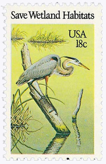 1921  - 1981 18c Preservation of Wildlife Habitat: Save Wetland Habitats