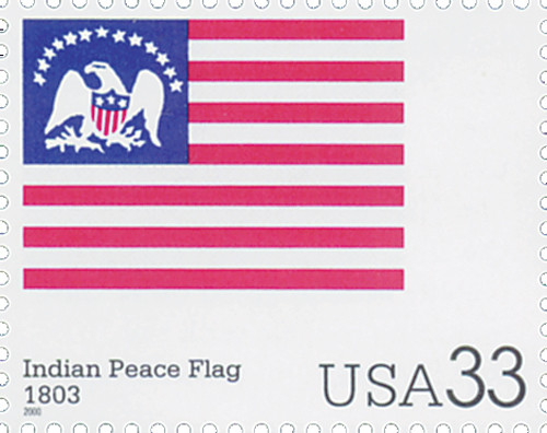 3403i  - 2000 33c The Stars and Stripes: Indian Peace Flag