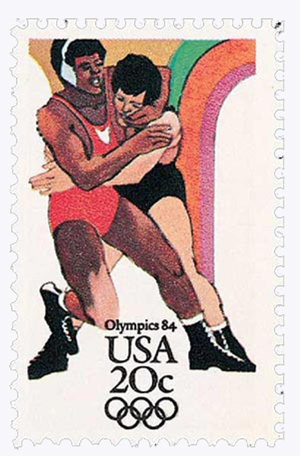 2084  - 1984 20c Los Angeles Summer Olympics: Wrestling