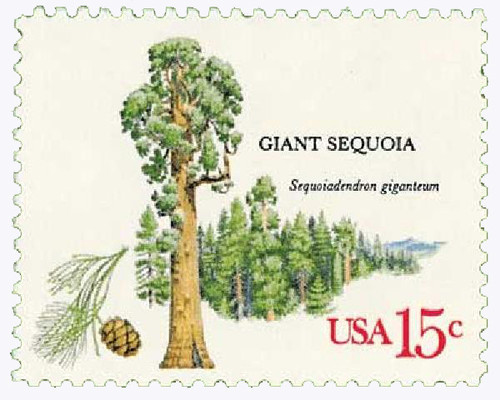 1764  - 1978 15c American Trees: Giant Sequoia