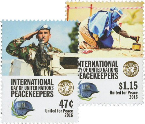 UN1134-35  - 2016 47c Peacekeeper Saluting