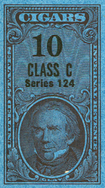 TC2532b  - 1954, 10 Cigar Revenue Tax Stamps - Class C, Series 124