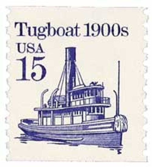 2260  - 1988 15c Transportation Series: Tugboat, 1900s