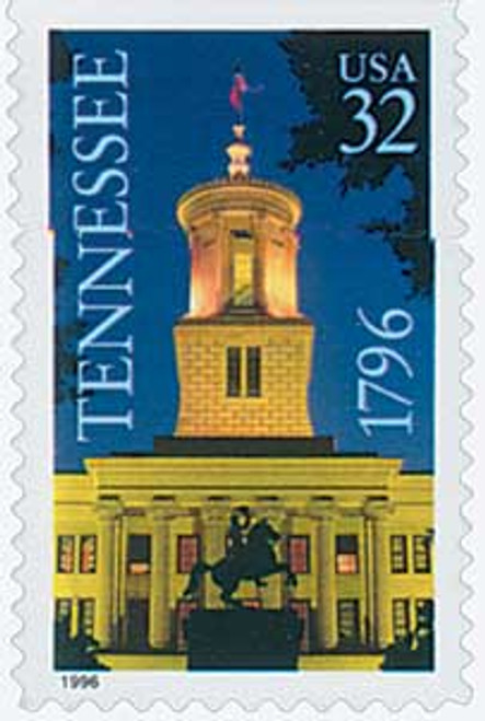 3071  - 1996 32c Tennessee Statehood, booklet single