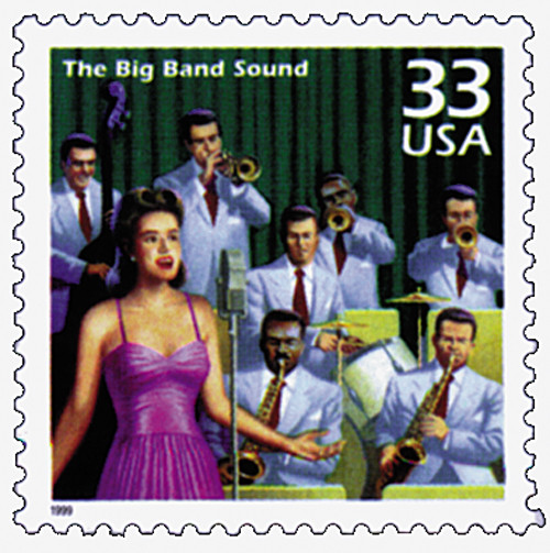 3186j  - 1999 33c Celebrate the Century - 1940s: The Big Band Sound