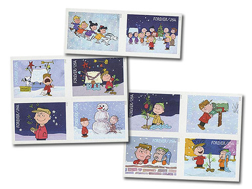 5021-30c  - 2015 First-Class Forever Stamp - Imperforate A Charlie Brown Christmas